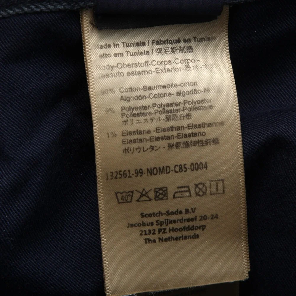 Scotch & Soda Ralston Jeans Mens 31x34 Gray Stretch Denim Button Fly Pants